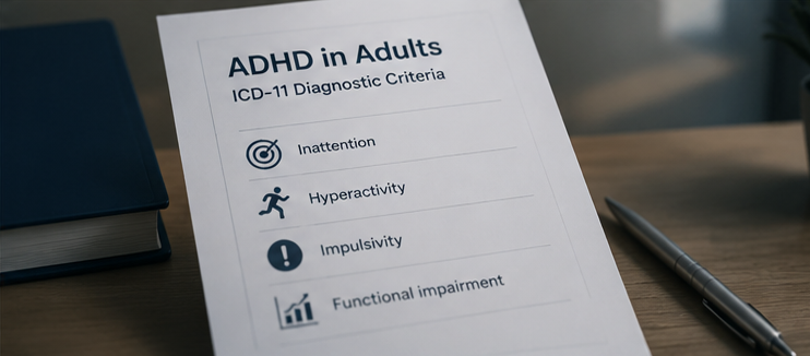 ADHD in adults: diagnosis according to ICD-11 criteria