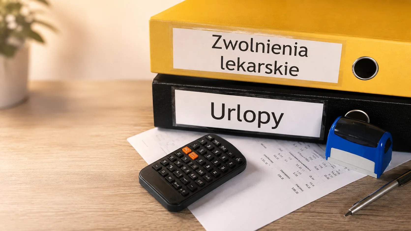 Segregatory kadrowe z opisami Zwolnienia lekarskie i Urlopy